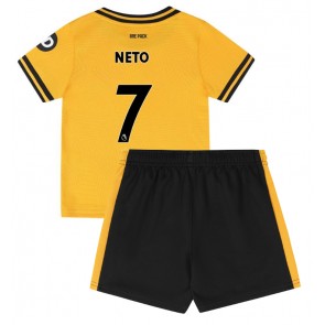 Wolves Pedro Neto #7 Hemmakläder Barn 2024-25 Kortärmad (+ Korta byxor)